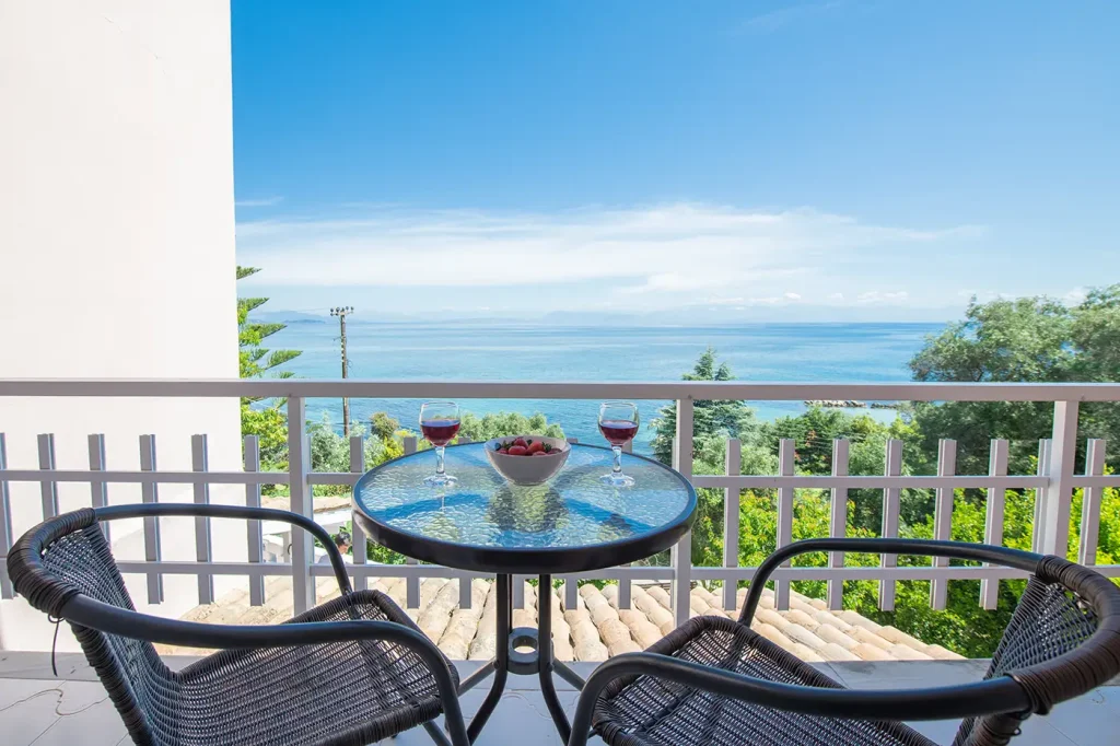 calm sea view apartments corfu semongi 21