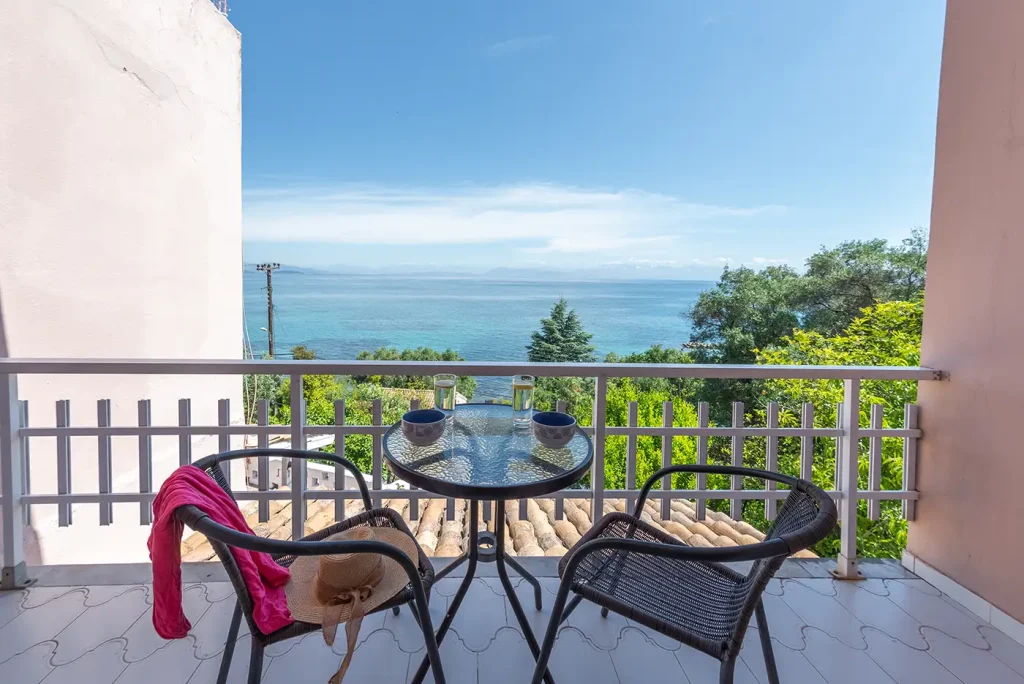 calm sea view apartments corfu semongi 35