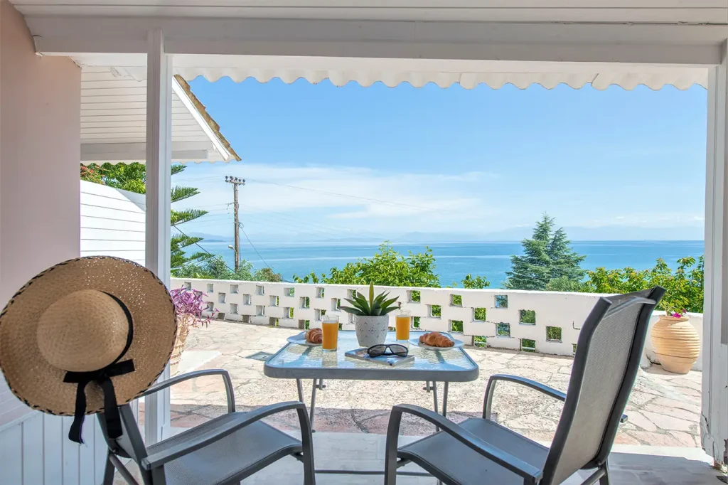 calm sea view apartments corfu semongi 9